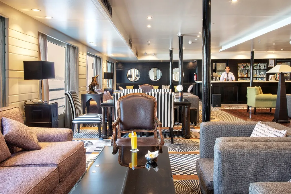 Lounge aboard the MS Nile Style Nile Cruise Nile cruise